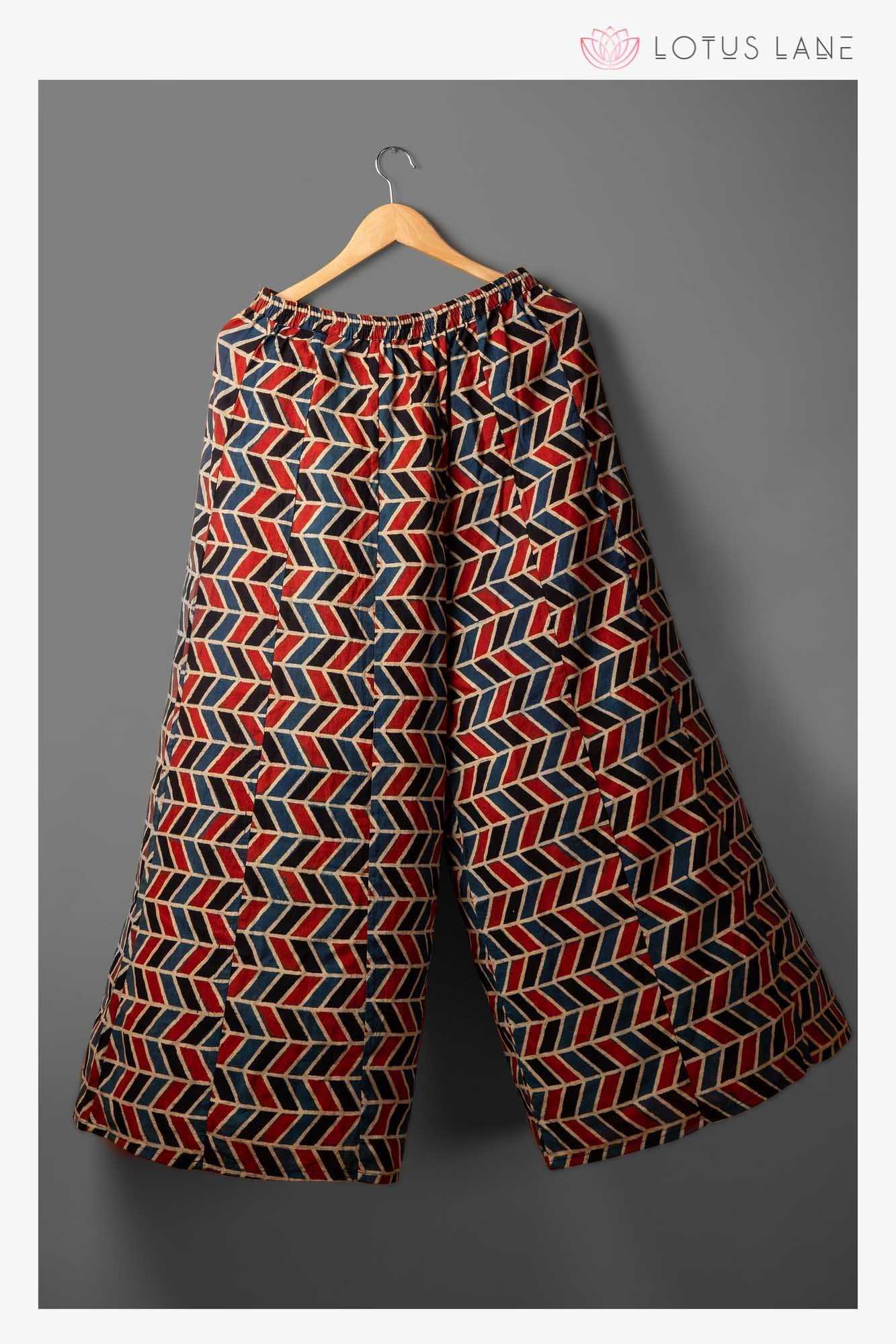 Buy Kanna Fabric Printed Cotton Rayon Palazzo Pants for Women and Girls |  Nylon Dori |-(Free Size)-Grey at Amazon.in