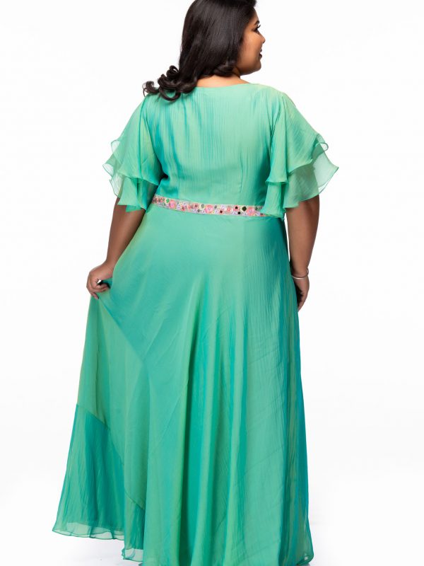 indo western for plus size