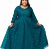 Plus size Stay chic Green Party wear dress