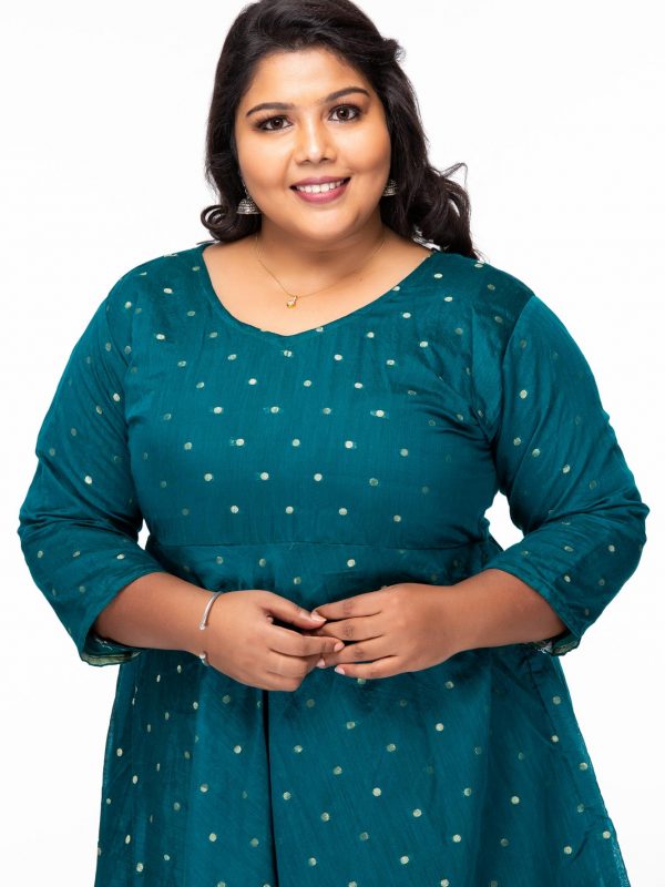 Plus size Stay chic Green Party wear dress