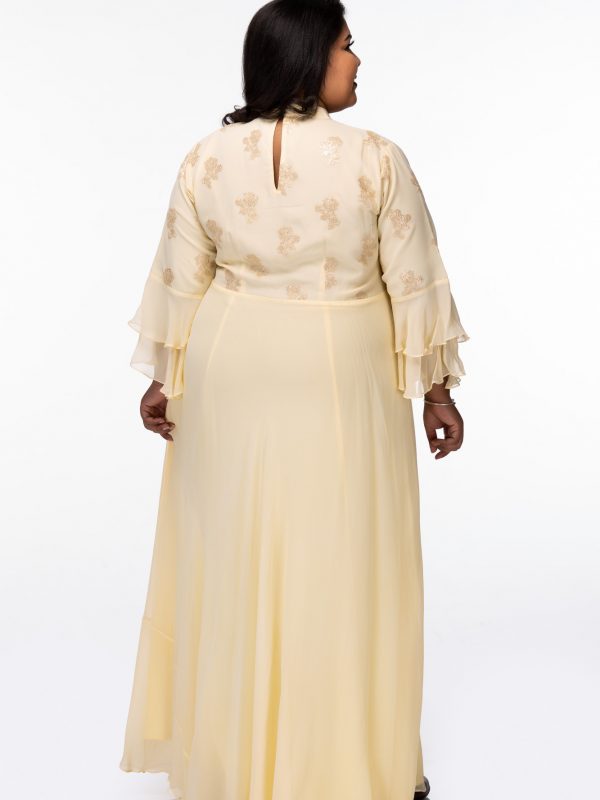 Plus Size Sweet Love Yellow Maxi Dress