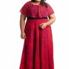 Plus Size Dress -Red