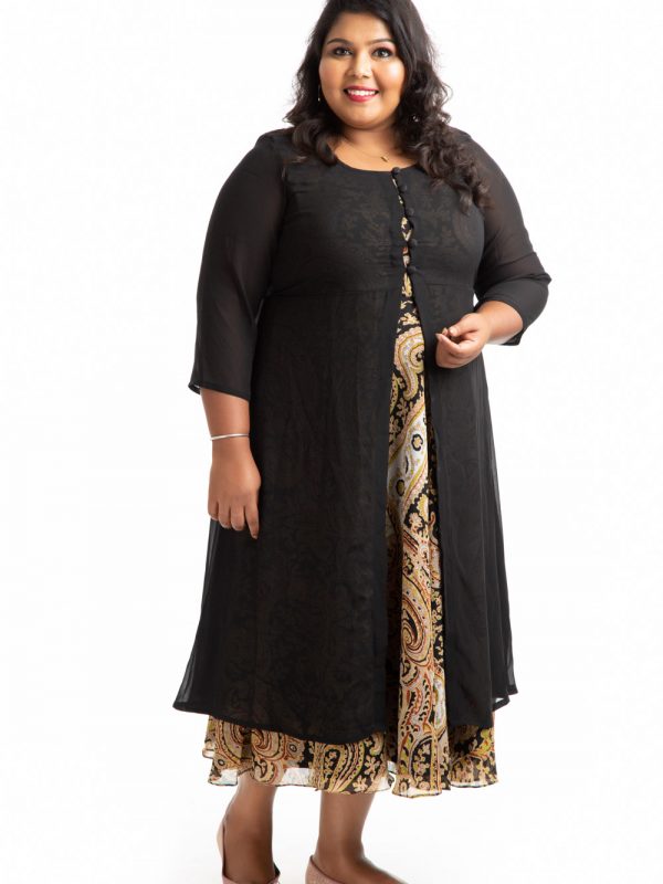 Plus Size Dress -Black