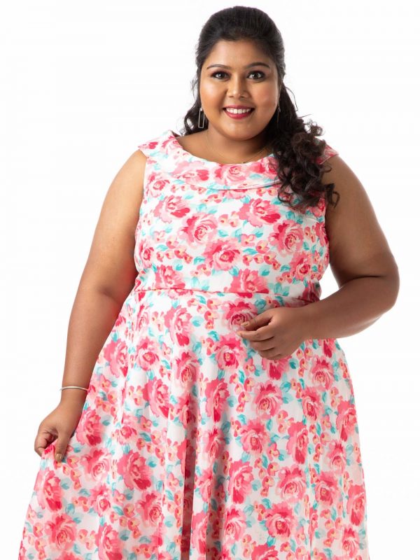 Plus Size Dress -Pink