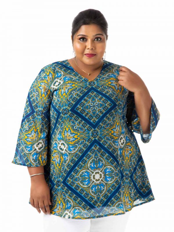 Plus Size Top - Blue