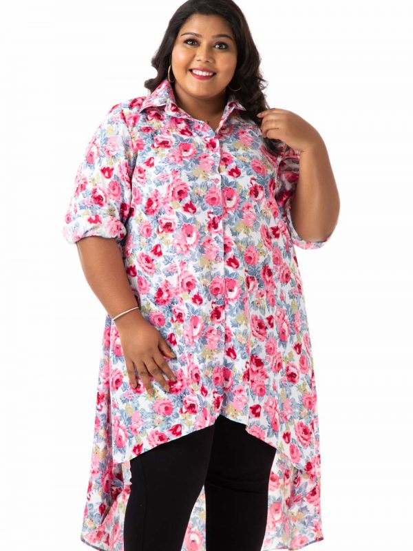 Plus Size Top -Pink